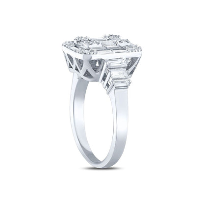 0.85 Karat Diamond Baguette Ring