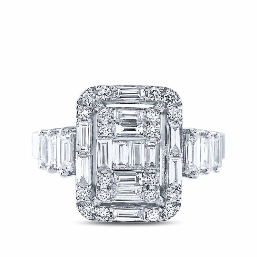 0.85 Karat Diamond Baguette Ring