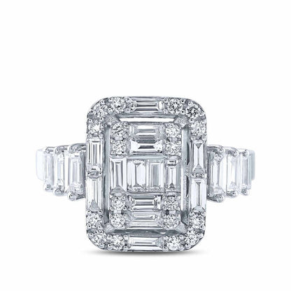 0.85 Karat Diamond Baguette Ring