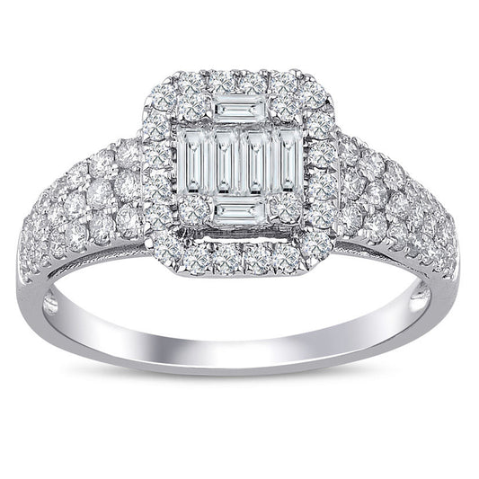 0.90 Carat Diamond Baguette Ring