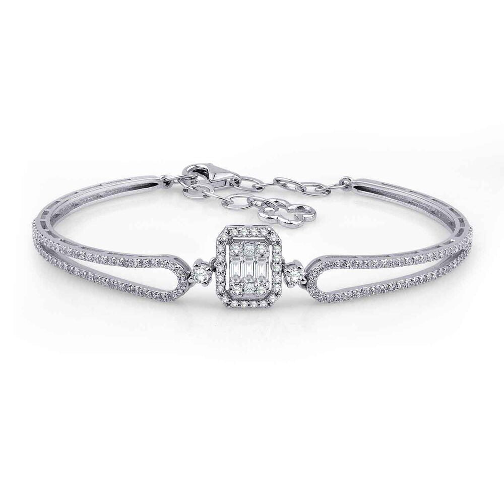 0.91 Carat Diamond Baguette Bracelet