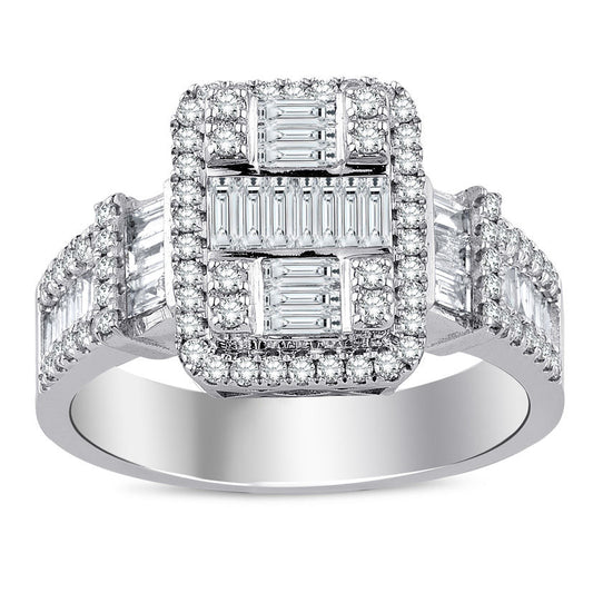 1.02 Carat Diamond Baguette Ring