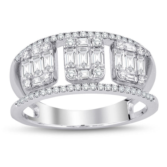 1.05 Carat Diamond Baguette Ring