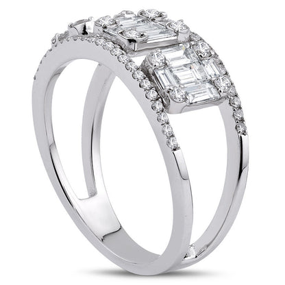 1.05 Carat Diamond Baguette Ring