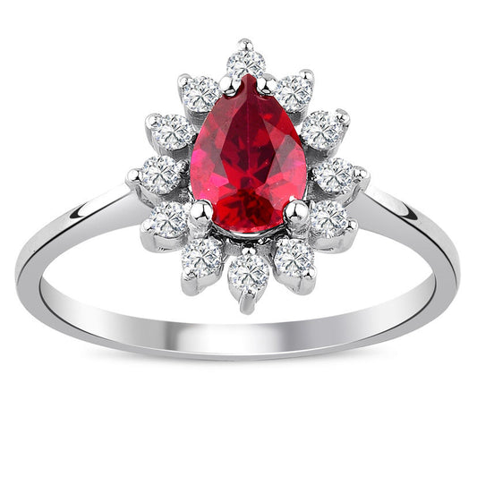 1.05 Carat Diamond Ruby Ring