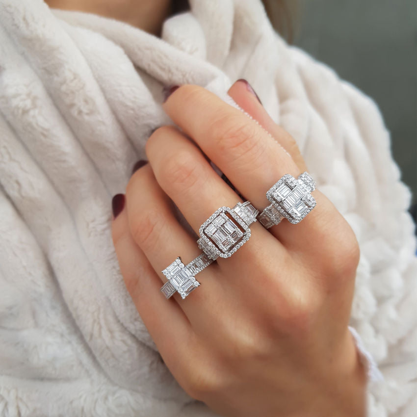 1.10 Carat Diamond Baguette Ring