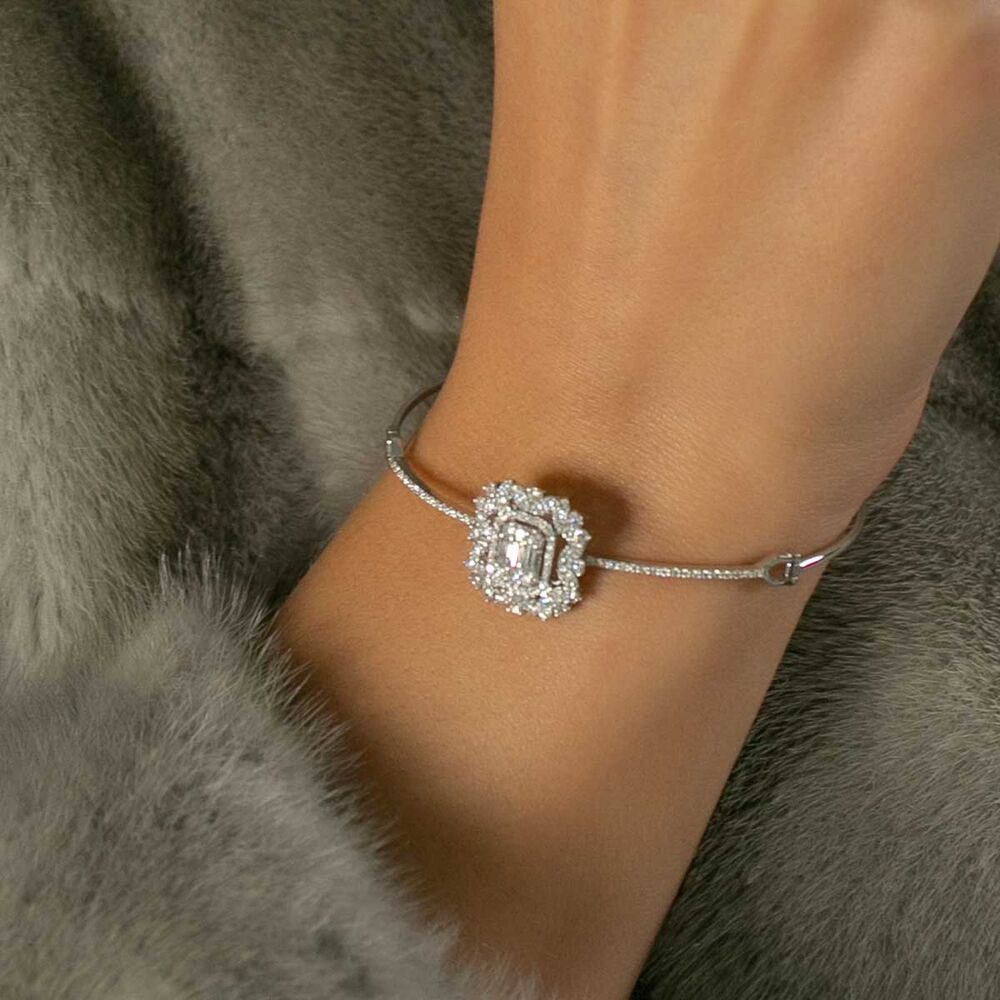 1.13 Carat Diamond Baguette Bracelet