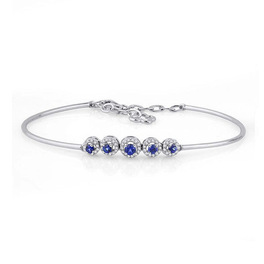 1.15 Carat Diamond Sapphire Bracelet