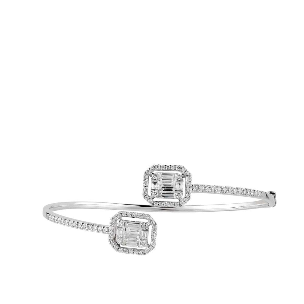 1.17 Carat Diamond Baguette Bracelet