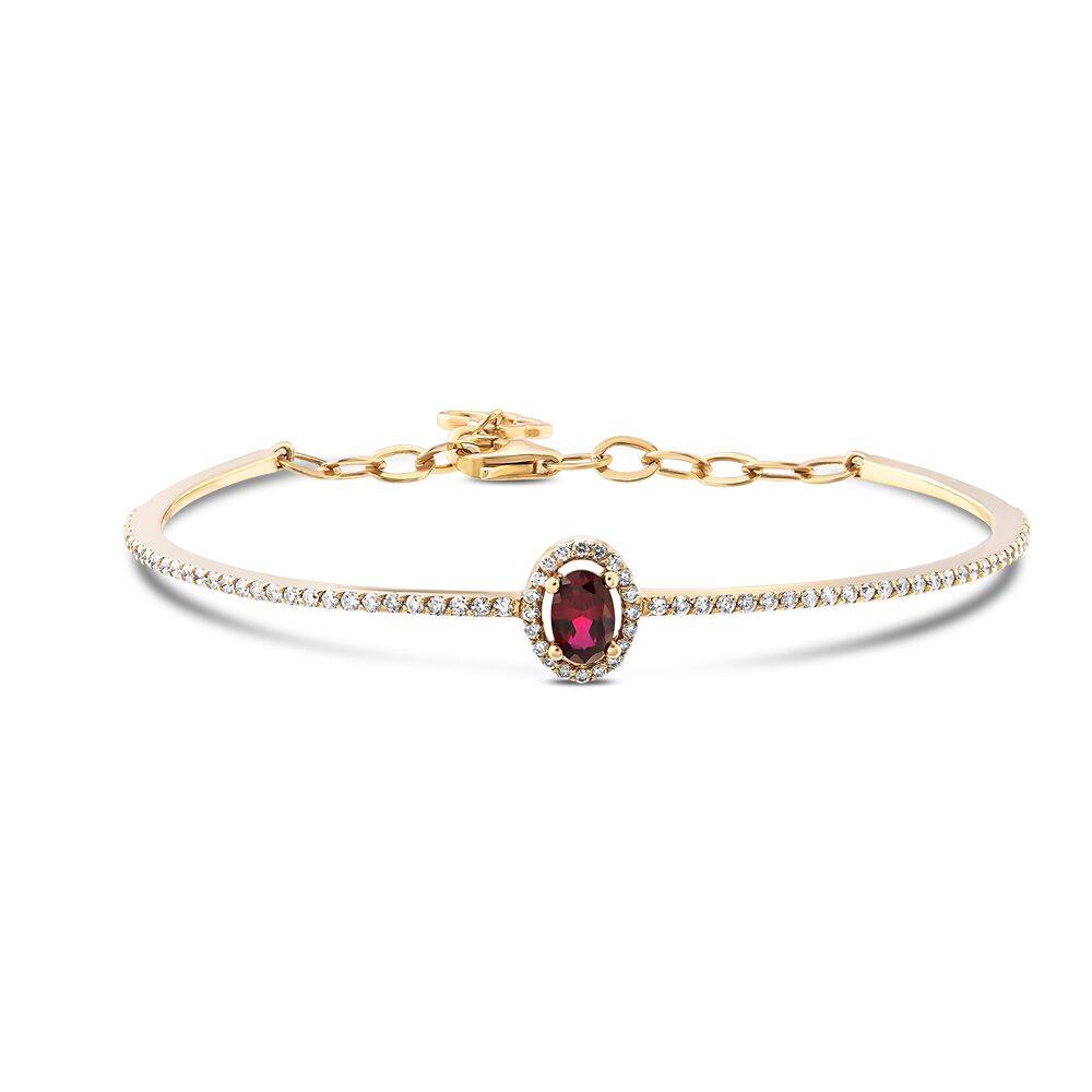 1.20 Carat Diamond Ruby Bracelet