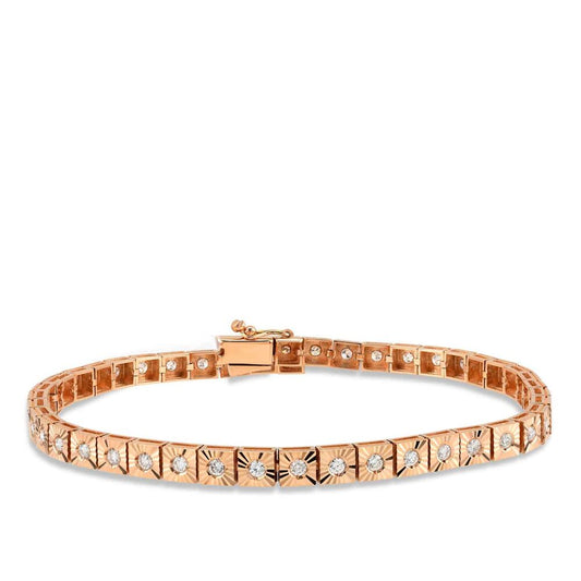 1.23 Carat Diamond Waterway Rose Bracelet