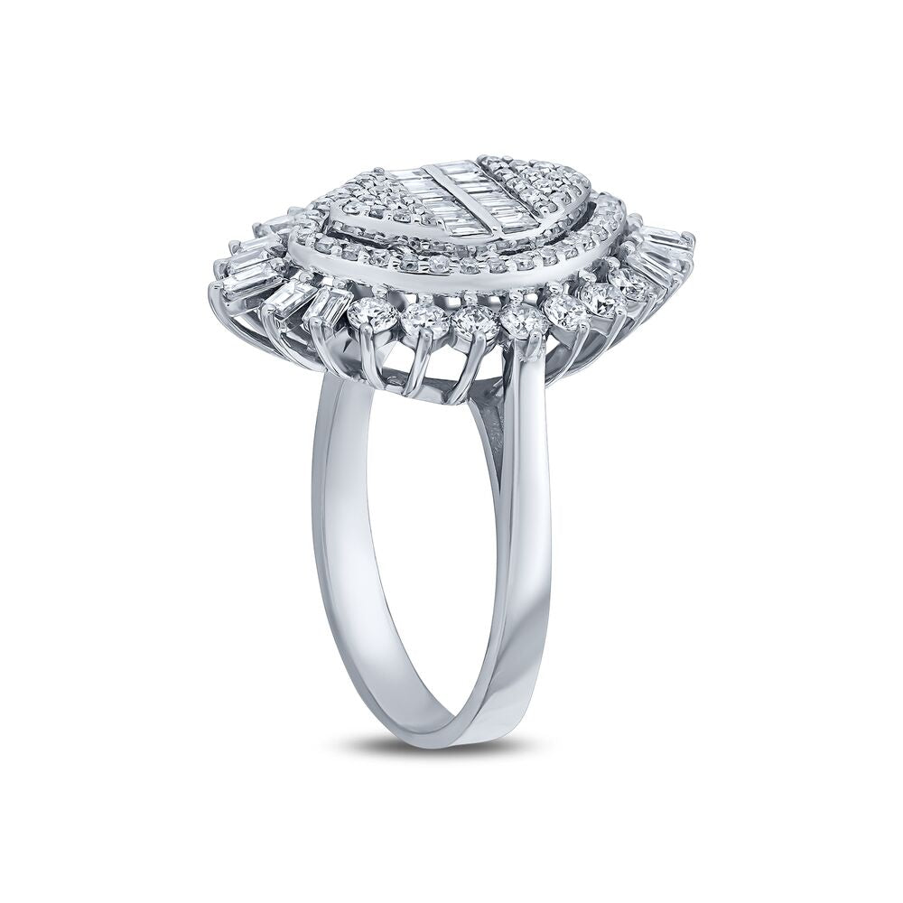 1.32 Karat Diamond Baguette Ring