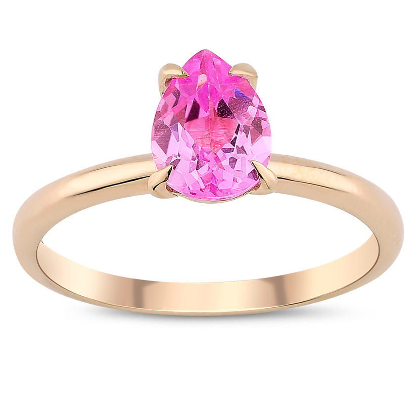 1.34 Carat Pink Topaz Ring