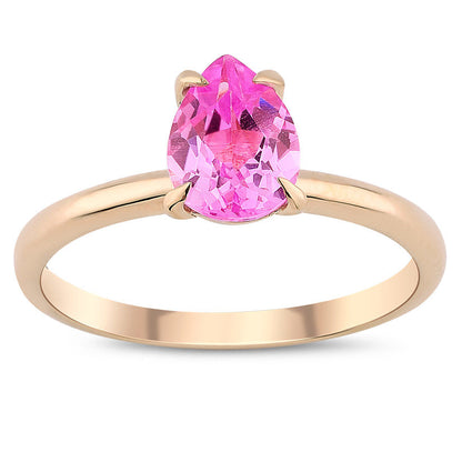 1.34 Carat Pink Topaz Ring