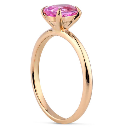 1.34 Carat Pink Topaz Ring