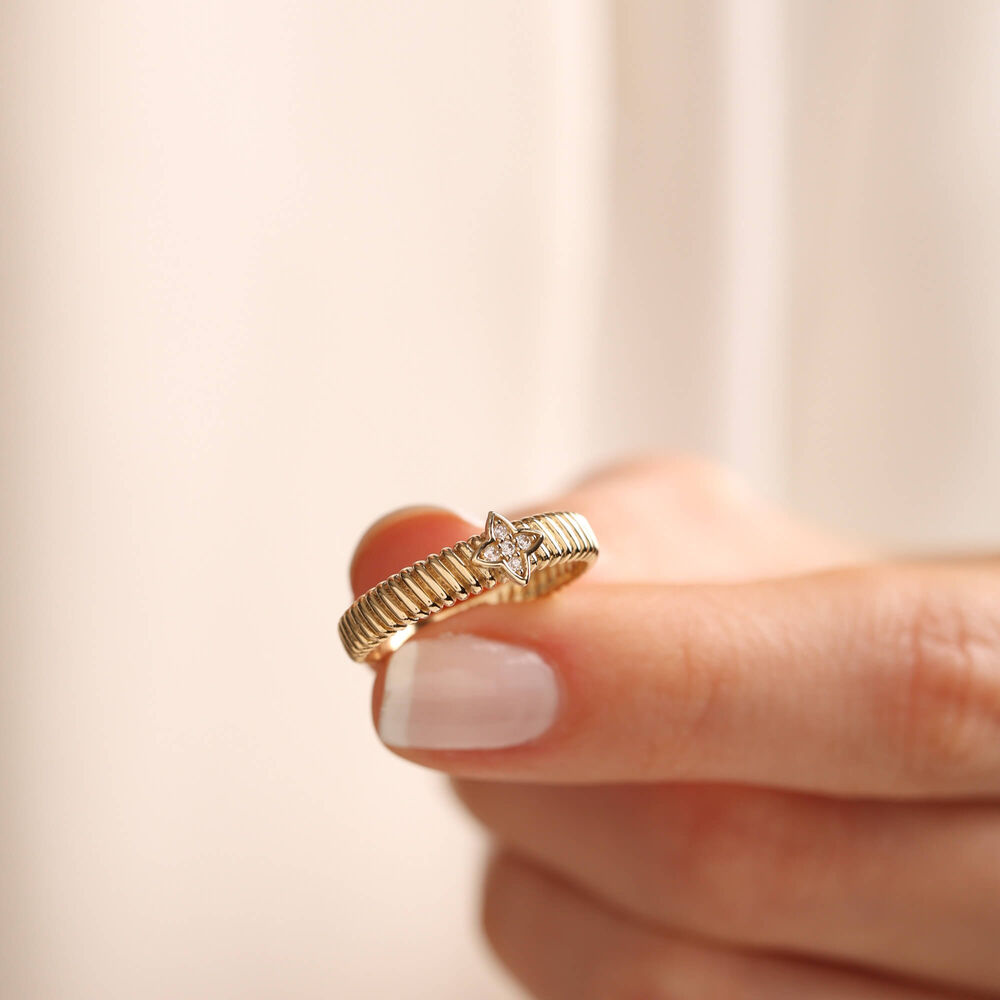 14K Solid Gold Design Ring