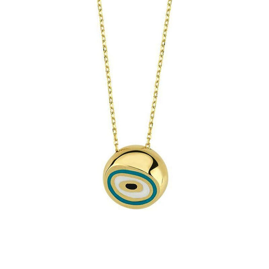 14K Solid Gold Fortuna Necklace