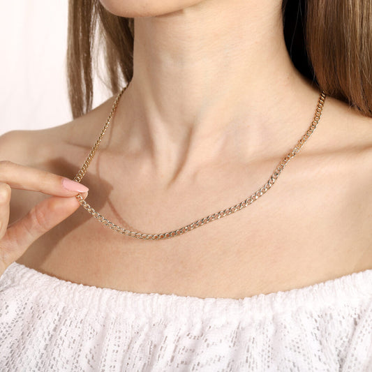 14K Gourmet Solid Gold Chain 50 Cm