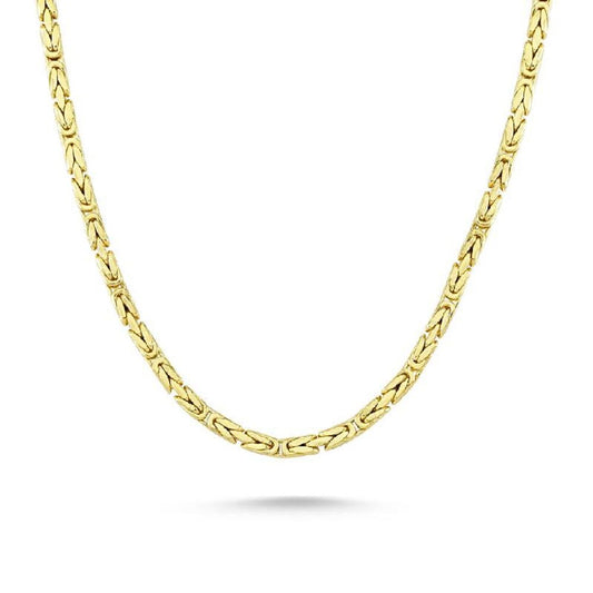 14K Solid Gold King Chain