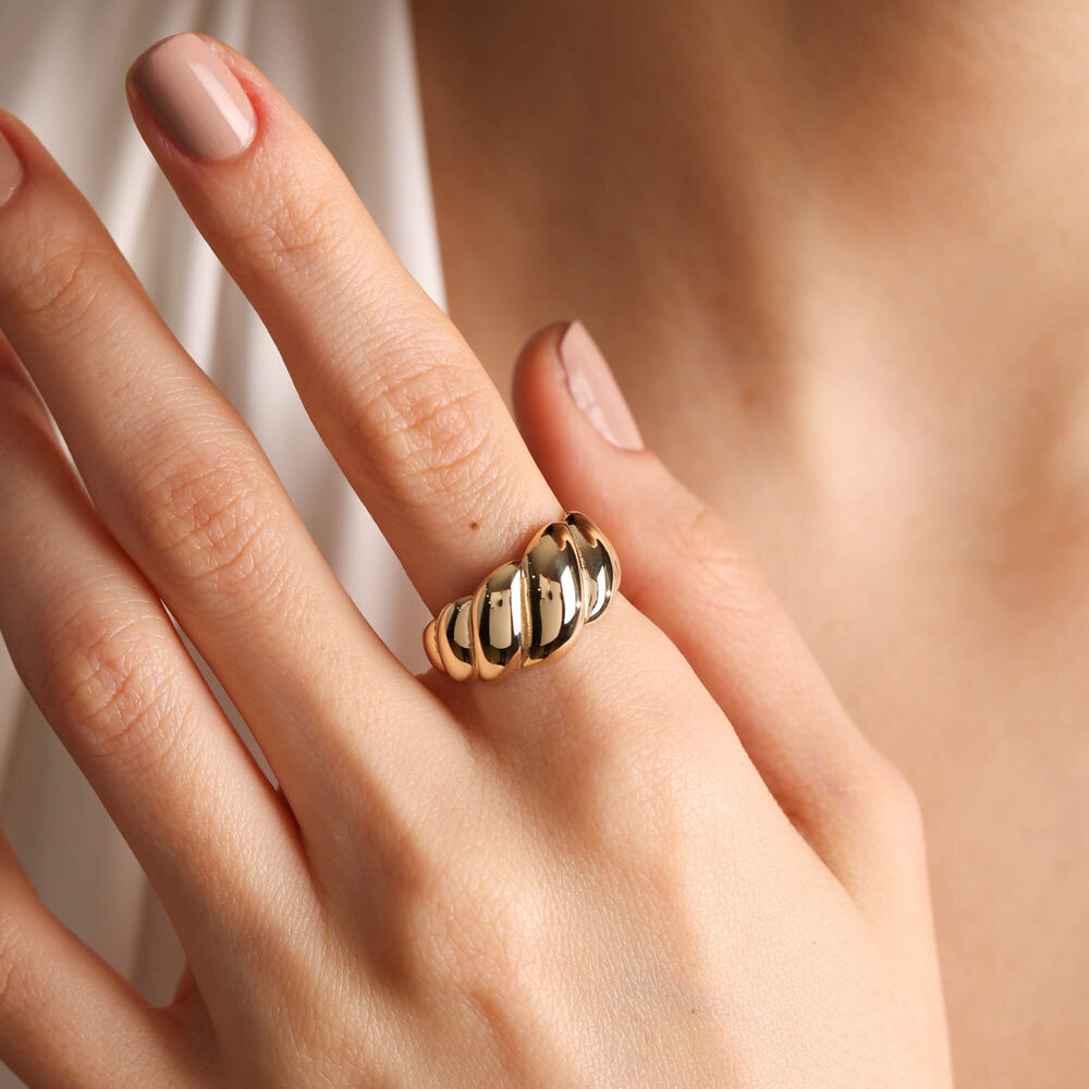 14K Solid Gold Dainty Ring Design