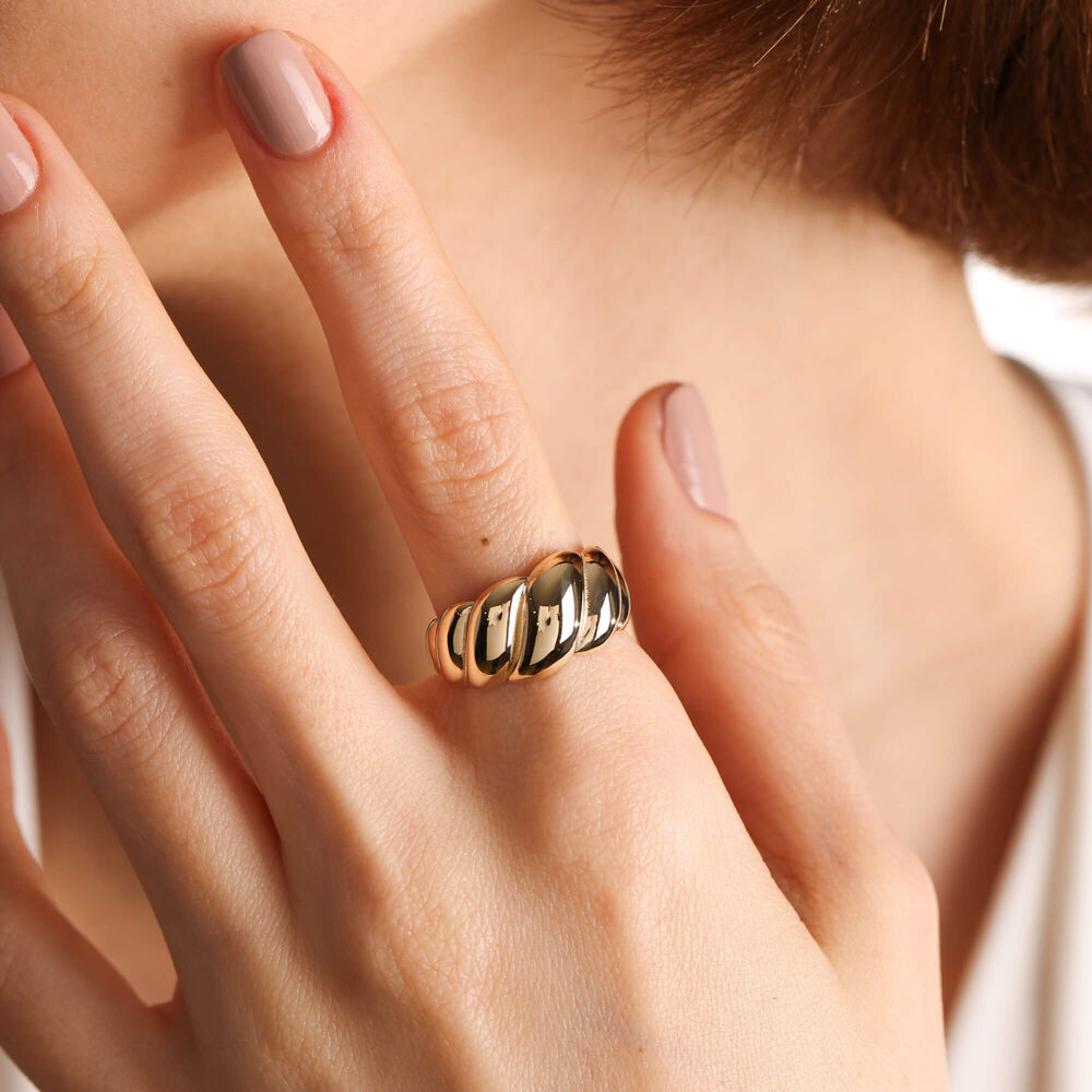 14K Solid Gold Dainty Ring Design