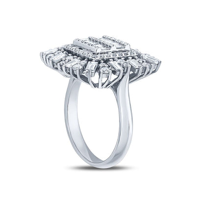 1.60 Karat Diamond Baguette Ring