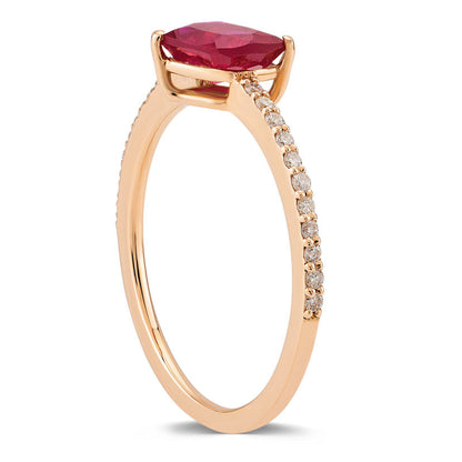 1.79 Carat Diamond Ruby Ring