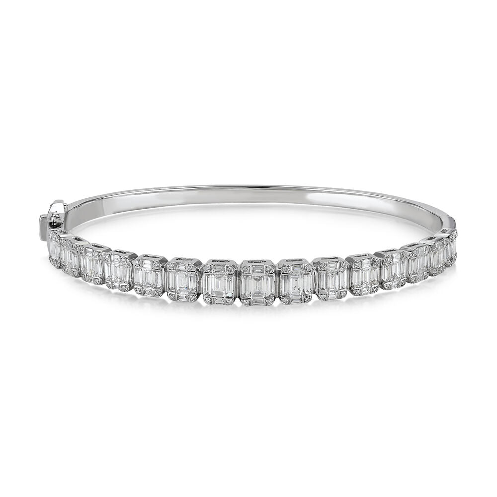 1.94 Carat Diamond Baguette Bracelet