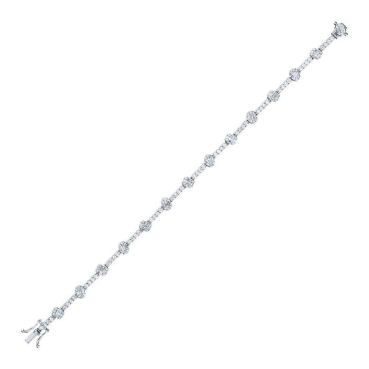 2.17 Carat Diamond Baguette Bracelet