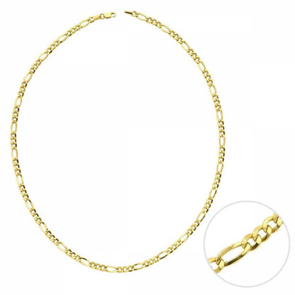 Solid Gold Cuban Figaro Chain 3,85 mm