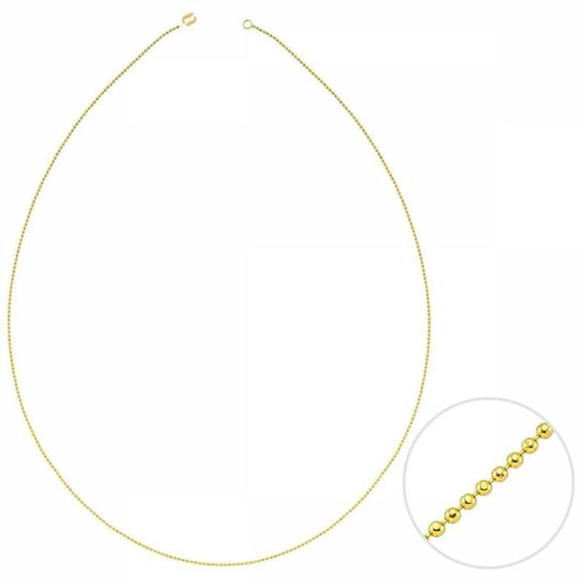 14K Solid Gold Ball Chain