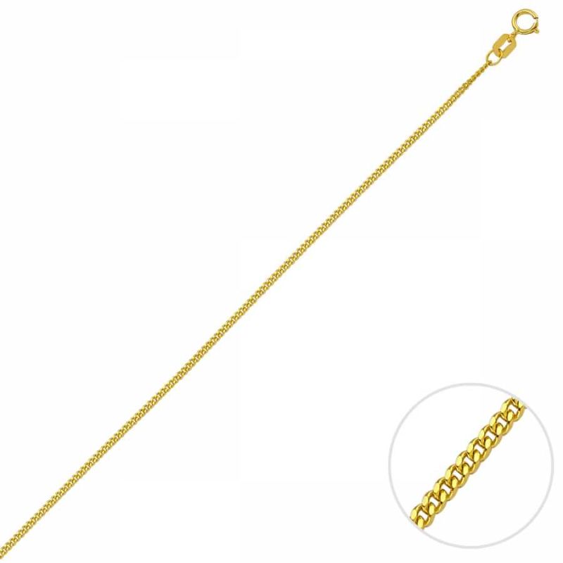 Solid Gold Corrugated Gourmet Chain