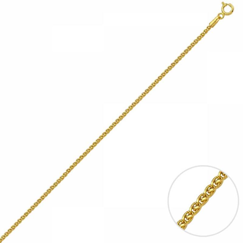 Solid Gold Spiga Chain