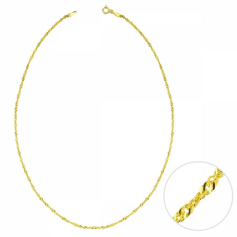 Solid Gold Singapore Chain 1,40mm