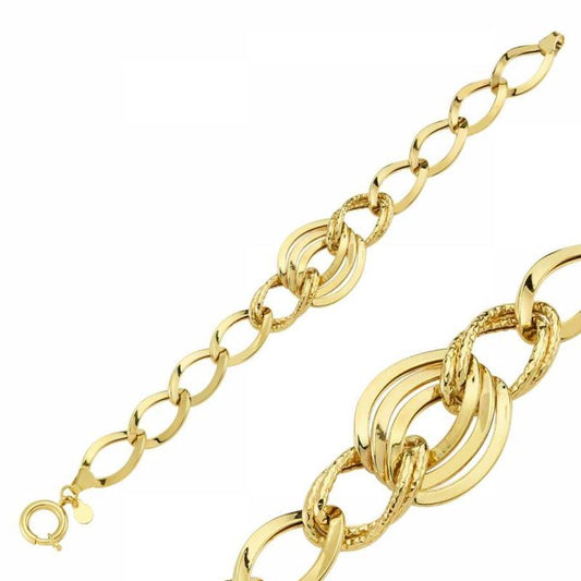 Solid Gold Bracelet Hollow Model