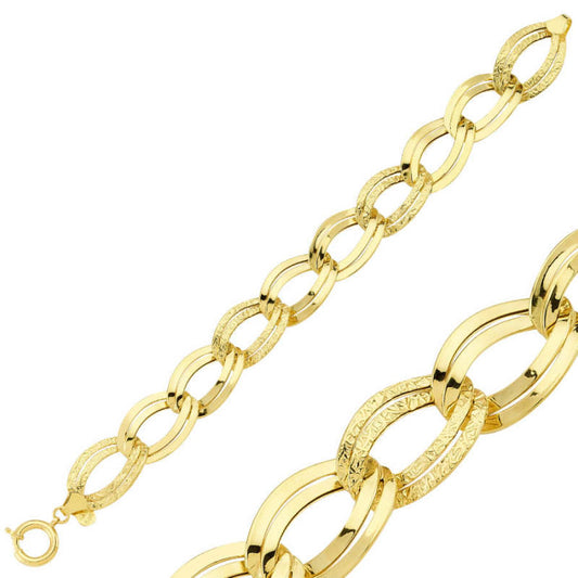 Solid Gold Bracelet Hollow Model