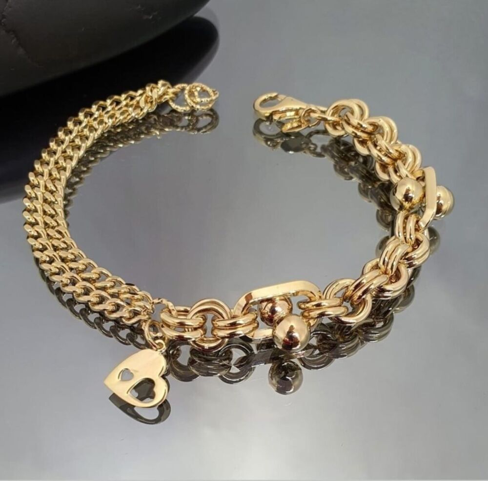 Solid Gold Bracelet Special Design 14K