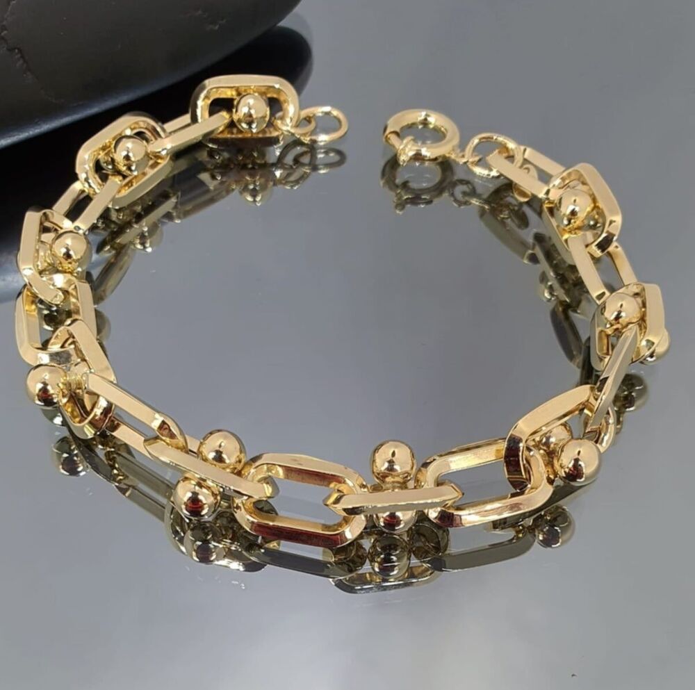 Solid Gold Bracelet Special Design 14K