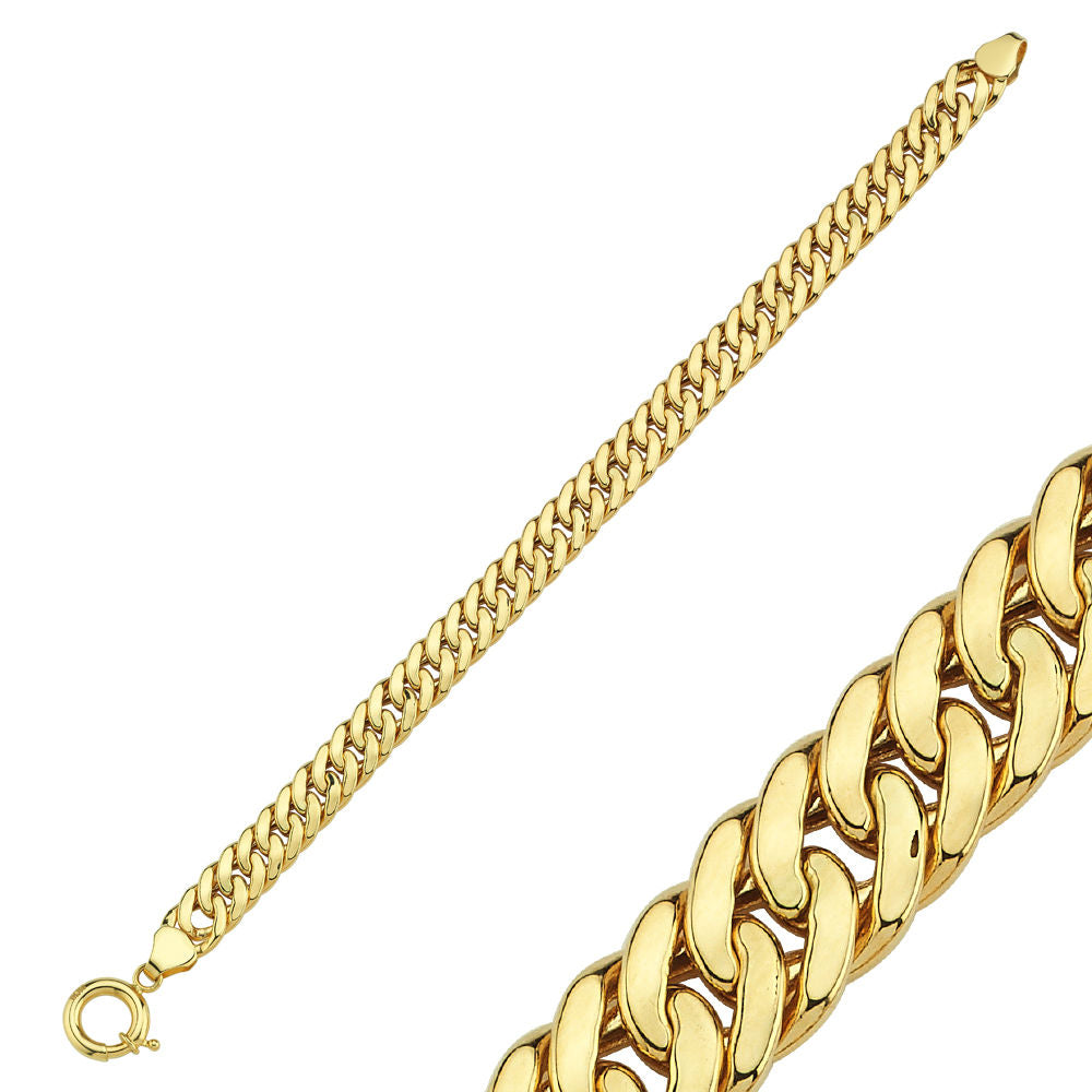 Solid Gold Bracelet 14K Solid Gold Winding Dainty 10 mm