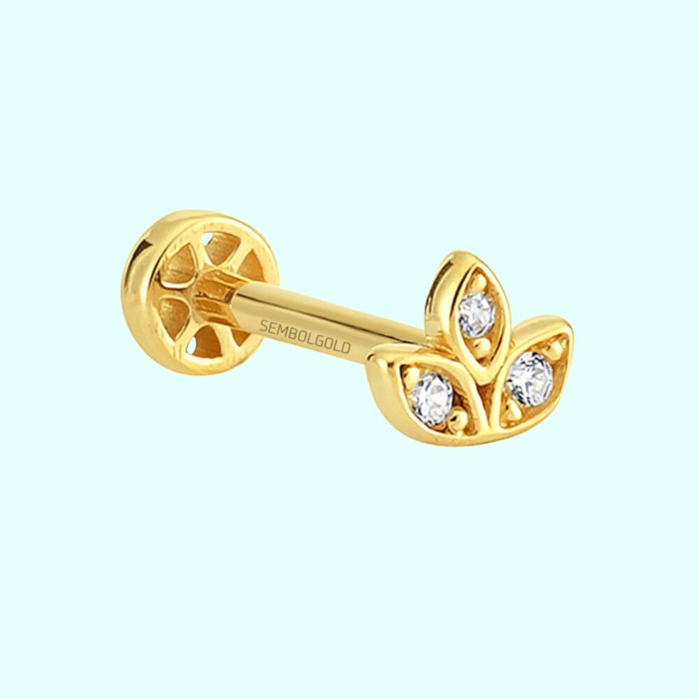 Solid Gold Cemre Tragus Piercing 14K