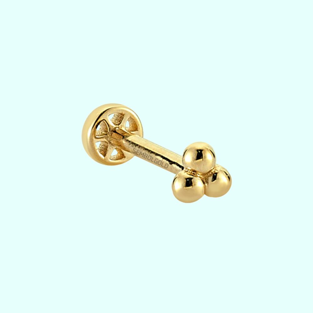 Solid Gold Cemre Tragus Piercing 14K