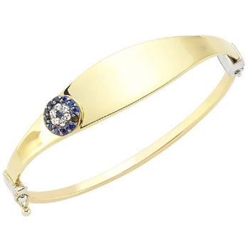 Solid Gold Kids Evil Eye Bracelet