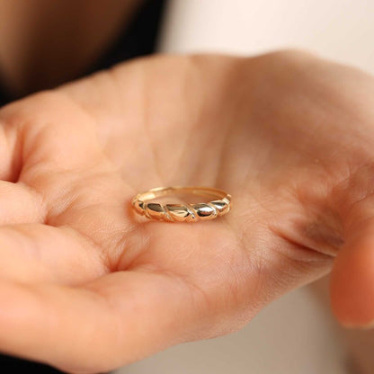 Solid Gold Dainty Ring