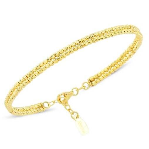 Solid Gold Dorica Bracelet Double Row