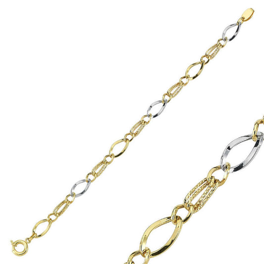 Solid Gold Hollow Bracelet