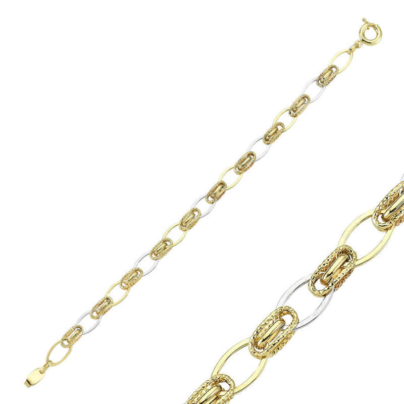 Solid Gold Hollow Bracelet