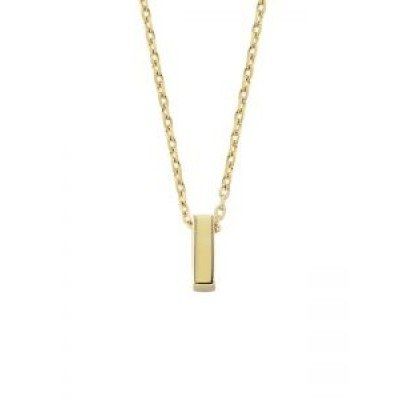 Solid Gold Initial Necklace