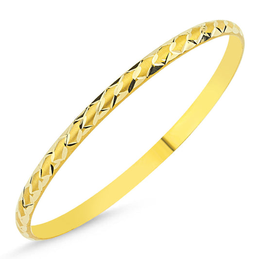 Solid Gold Baklava Model Bracelet