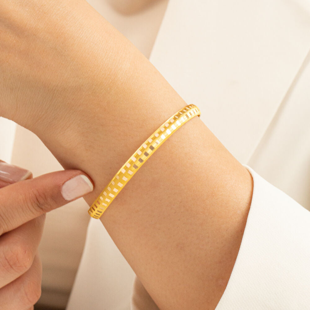 Solid Gold Bracelet Square