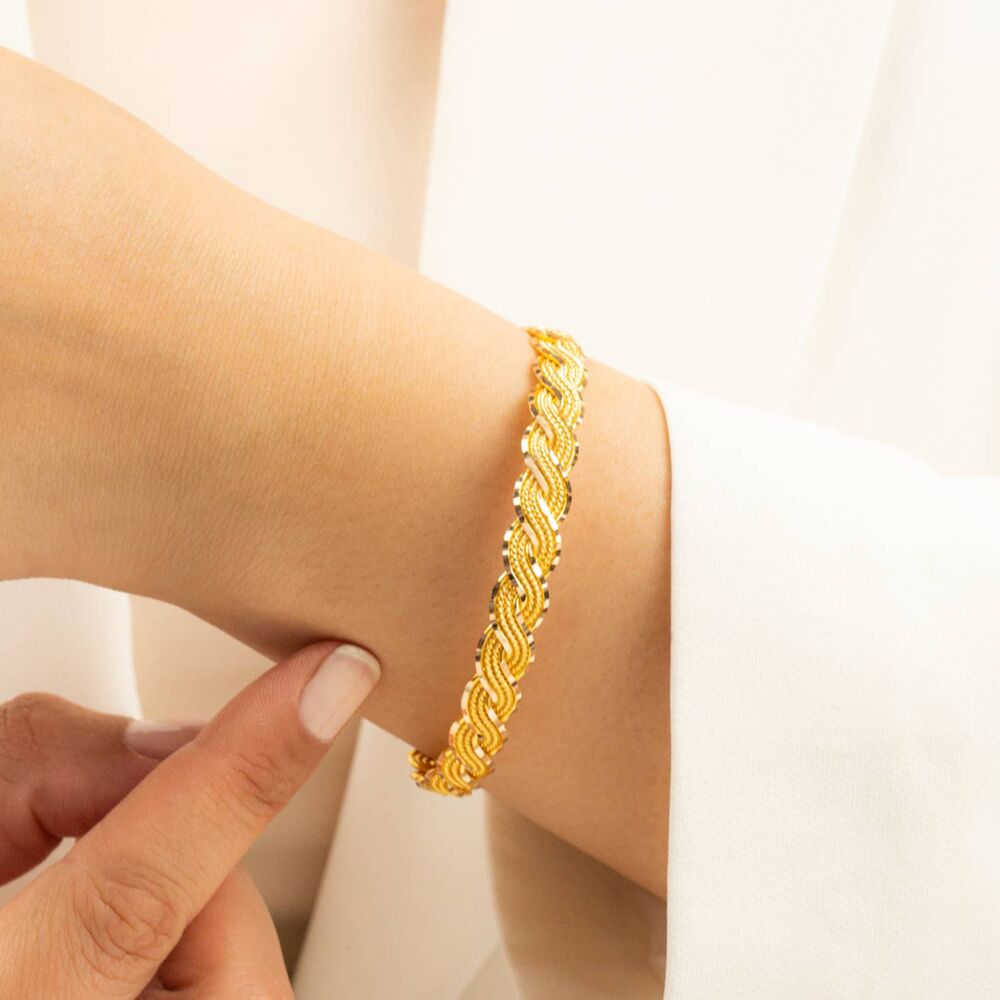 Solid Gold Bracelet Braid